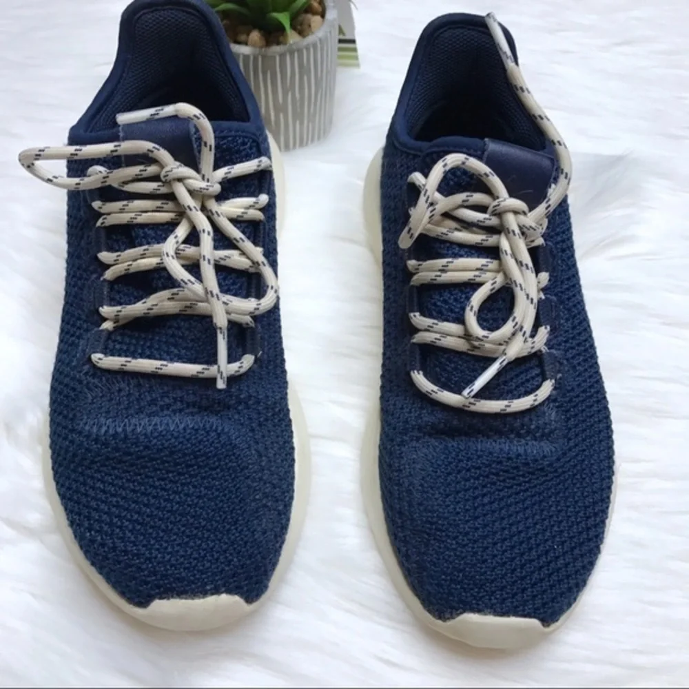 𝅺adidas Originals Tubular Boys Navy Knit Sneakers